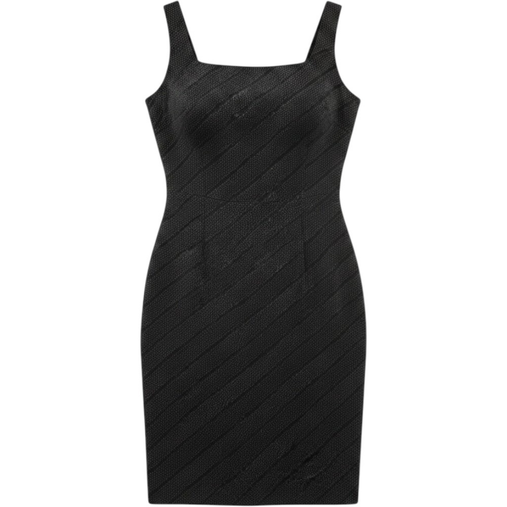 Old Navy Collection Black White Polka Dot Shift Dress Womens 12 Sleeveless